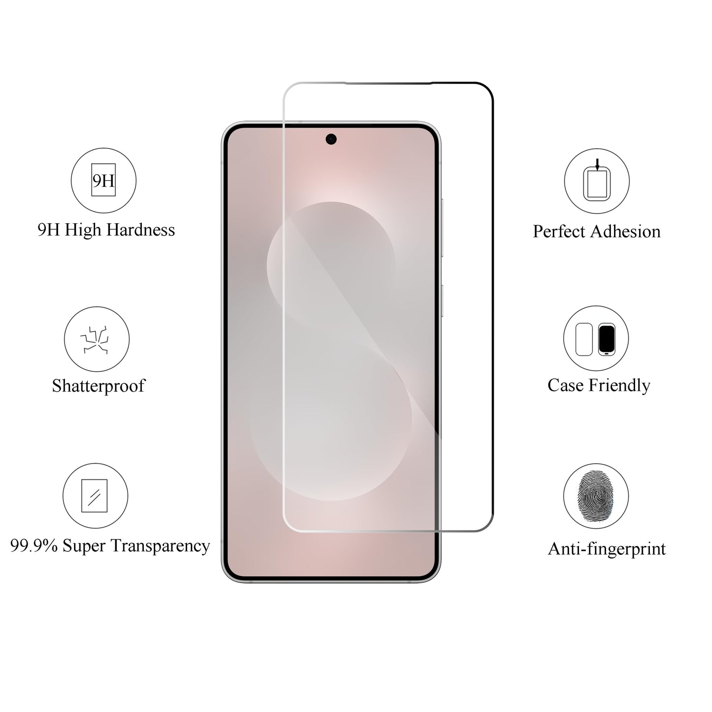 Ailun Screen Protector for Galaxy S22+/S22 Plus 5G 6.6 Inch Display 3Pack + 3Pack Camera Lens Tempered Glass Fingerprint Unlock 0.25mm Clear Anti-Scratch Case Friendly [Not For S22 Ultra]