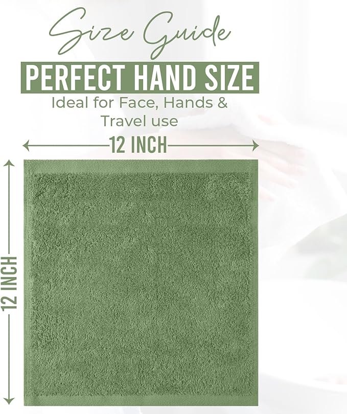 DAN RIVER 24 Pack Wash Cloths for Showering