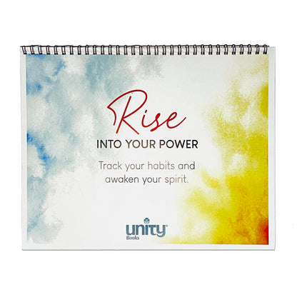 Rise Into Your Power Habit Tracker – 30-Day Undated Spiral Planner with Watercolor Art & Affirmations – Track Up to 10 Habits – Mindful Productivity Journal for Women – Self-Care & Wellness Gift