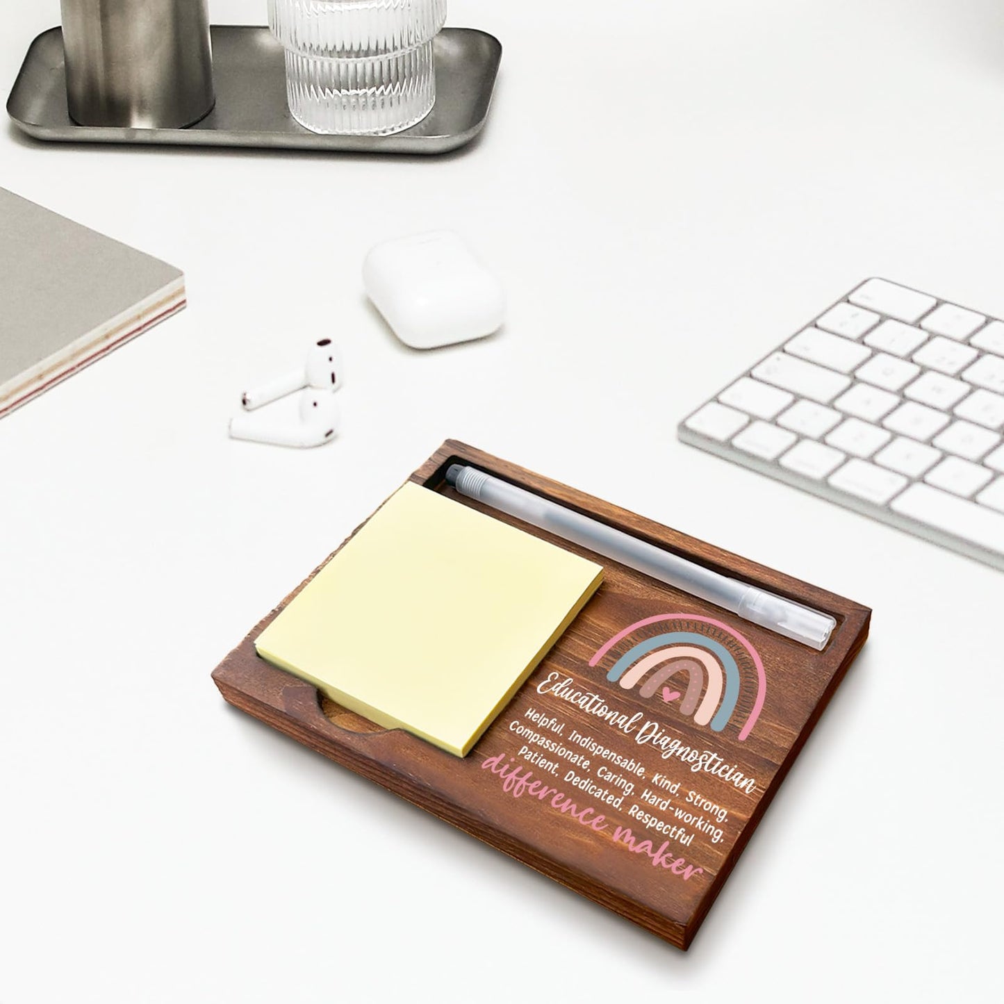 Educational Diagnostician Sticky Note Holder, Ed Diag Office Decor, Educational Diagnostician Thank You Appreciation Gifts for Women Self-Stick Note Pad Holders WPP101
