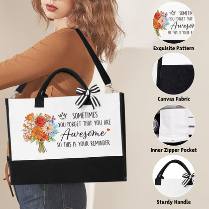 iAOVUEBY Thank You Gifts for Women, Employee Appreciation Gifts for Coworkers Teacher Nurse Boss Mom Farewell Retirement Thank You Gift Box, Canvas Tote Bag Tumbler Gratitude Gift Baskets