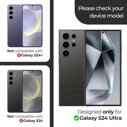 ArmorSuit 2 Pack for Samsung Galaxy S24 Ultra Screen Protector (6.8") Case Friendly MilitaryShield HD Clear Film - Made in USA