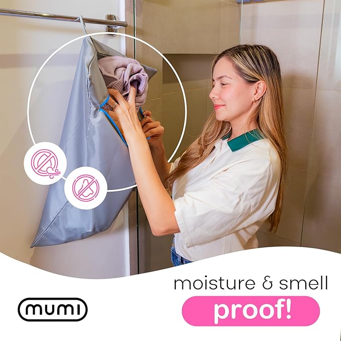 MUMI Travel Laundry Bag – Moisture & Smell-Proof Clothes Bag