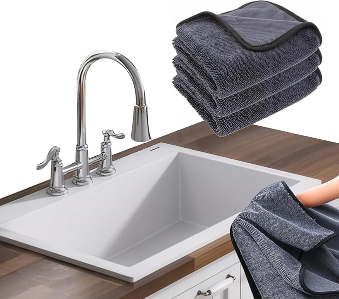 Shiny Cleaning Cloths 3PCS, 12 * 6“ Replacement Towel
