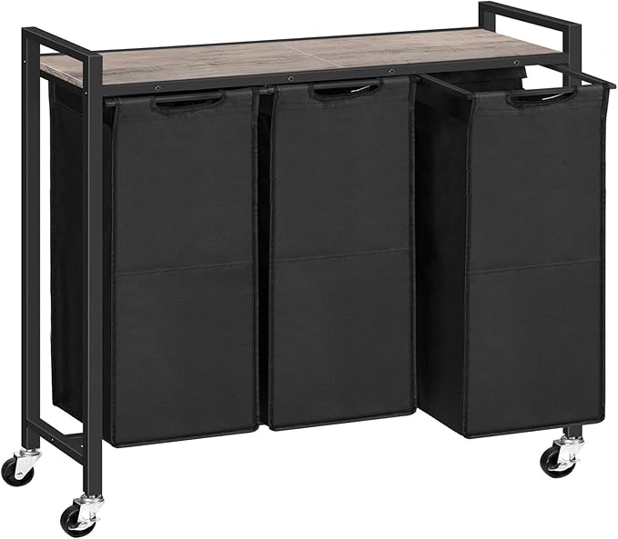 HOOBRO Laundry Sorter 3 Section, Laundry Hamper