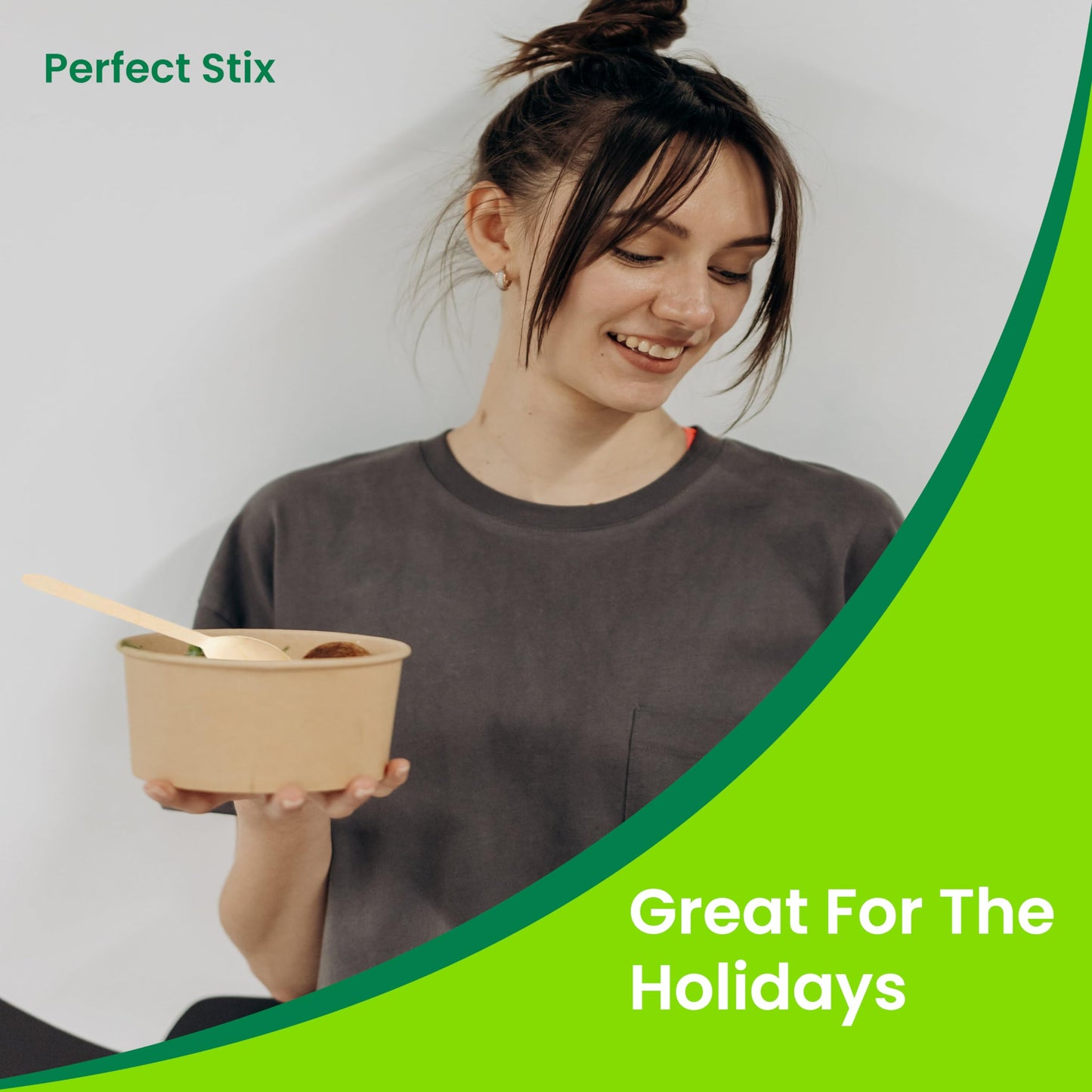 Perfect Stix 6.25" Wooden Cutlery Spoons- Pack of 250ct