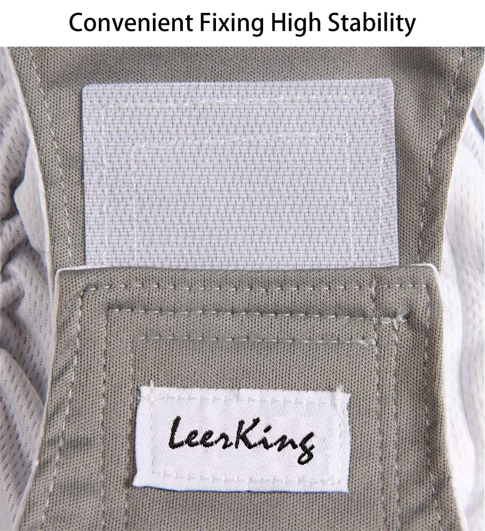 LeerKing Leakproof Dog Diapers 3 Pack Reusable Male Dog Belly Bands Nappies for Incontinence,L