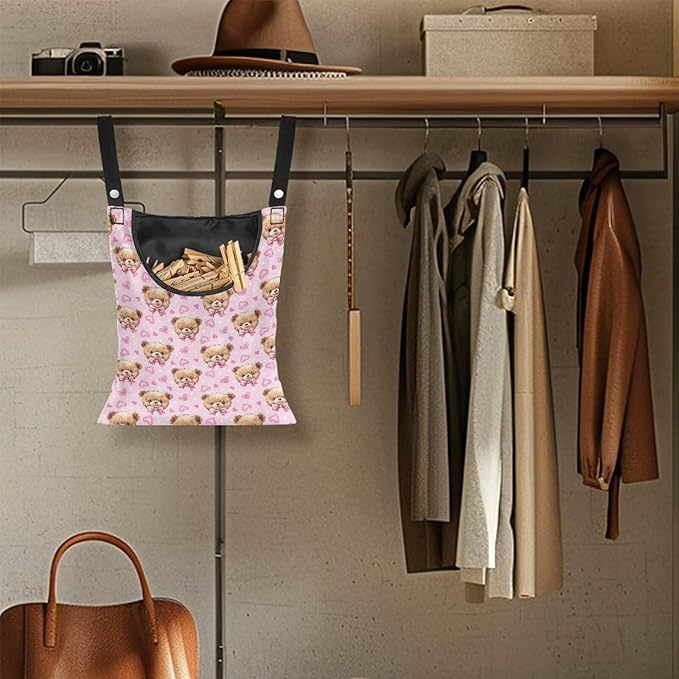 Clothespin Bag for Clothes Pin Holder for Outside and Clothes Line Pins