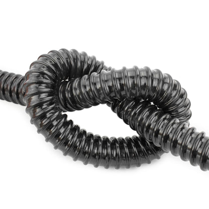 Pisces 50mm (2 inch) Black Pond Corrugated Flexible Hose Pipe - 5m Roll