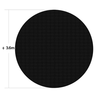 Pool Solar Heating Cover Pool Cover Pool Protection Foil Pool Solar Blanket Black Ø 3.6m 140 µ