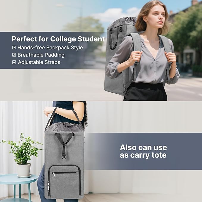 Bukere Laundry Backpack for College Students Dorm Essentials, Extra Large 90L