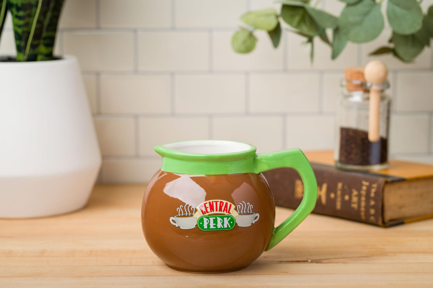 Silver Buffalo Friends Central Perk Coffee Pot Ceramic 3D Sculpted Mug, 20 Ounces