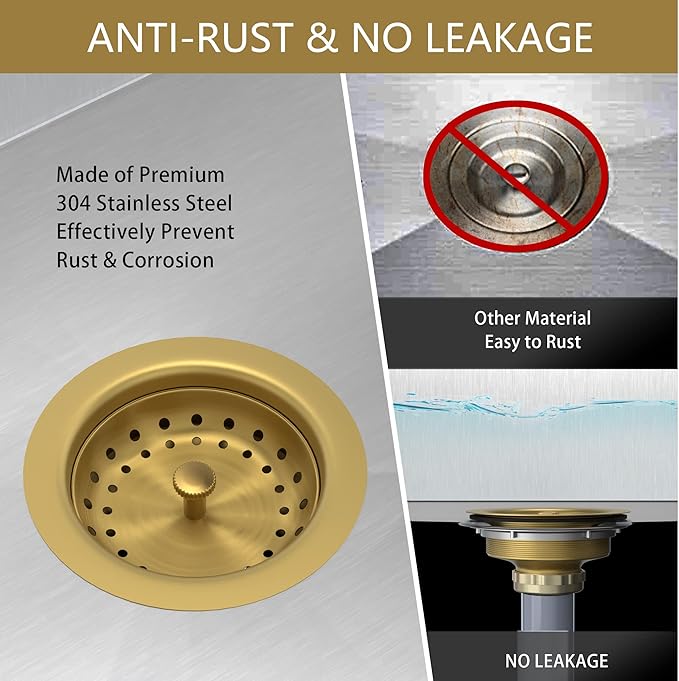 Kitchen Sink Drain Gold Sink Drain Strainer