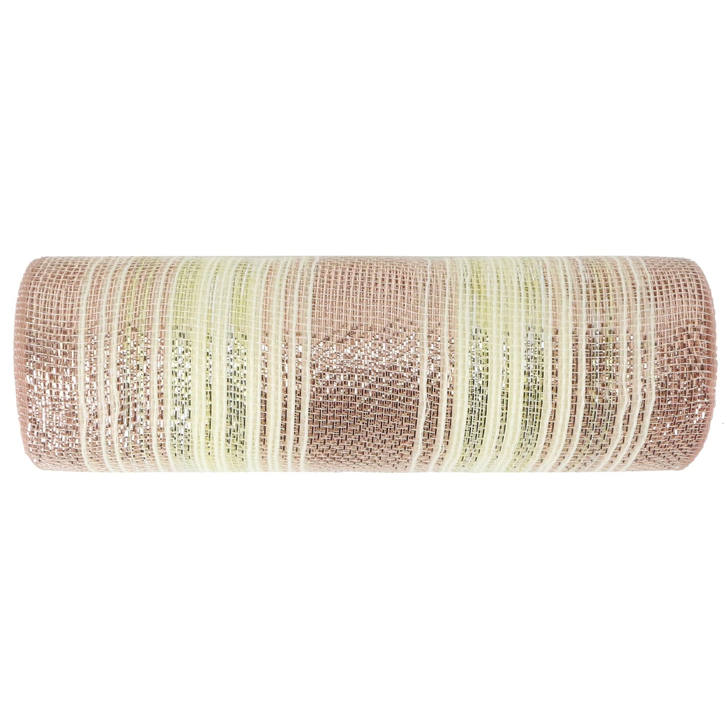 MEEDEE Christmas Mesh Ribbon for Wreath Gold Silver and Rose Gold Ombré Deco Mesh 10 Inch Christmas Metallic Mesh Crafts Supplies for Xmas Tree Garland Staircase Mailbox Centerpiece Swag (30 Feet)