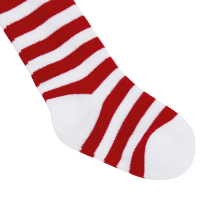 American Trends Baby Stripes Tights Seamless Toddler Tights Soft Infant Leggings Newborn Winter Socks for Grils Red-white Stripes 0-6 Months
