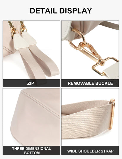 Spacious Nylon Crossbody Bag Bum Bag Handbags Wallets Purses Trendy Shoulder Bag for Women