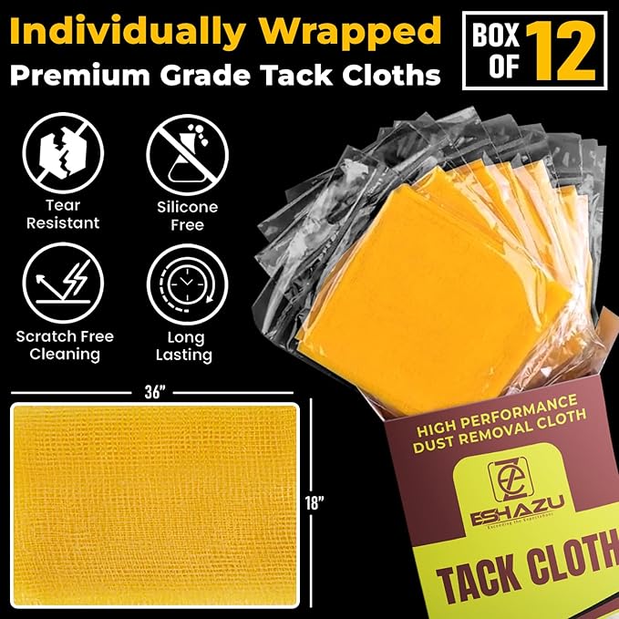 Eshazu Premium Tack Cloth – Professional Grade Dust and Particle Remover