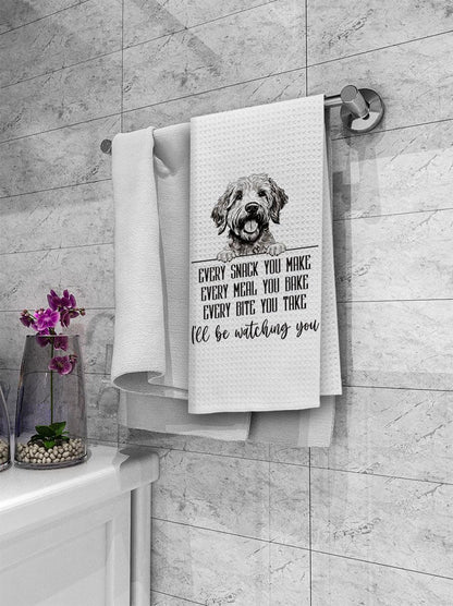 Dibor Goldendoodle Kitchen Towels, Goldendoodle Gifts Dish Towels, Funny Dog Every Meal You Make Cloth Hand Towels Tea Towels for Bathroom Kitchen, Gifts for Dog Lovers, 16x24 Inches
