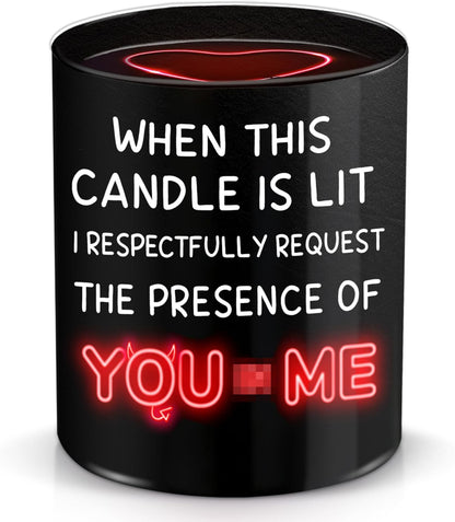 TEEZWONDER Valentines Day Gifts for Her Girlfriend - I Love You More Vanilla Lavender Romantic Candles 10 oz - Anniversary Valentines Birthday Gifts for Wife Men Women Girlfriend Boyfriend Him Husband