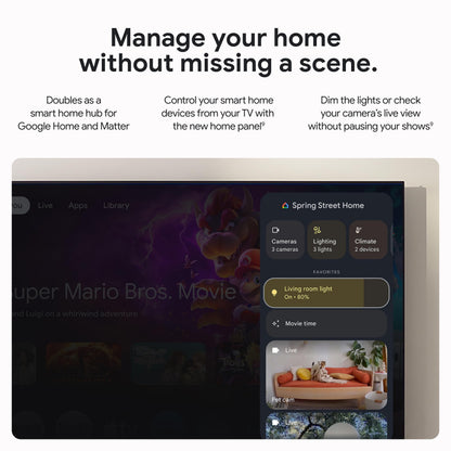 Google TV Streamer 4K - Fast Streaming Entertainment on Your TV with Voice Search Remote - Watch Movies, Shows, Live TV, and Netflix in 4K HDR - Smart Home Control - 32 GB of Storage - Porcelain