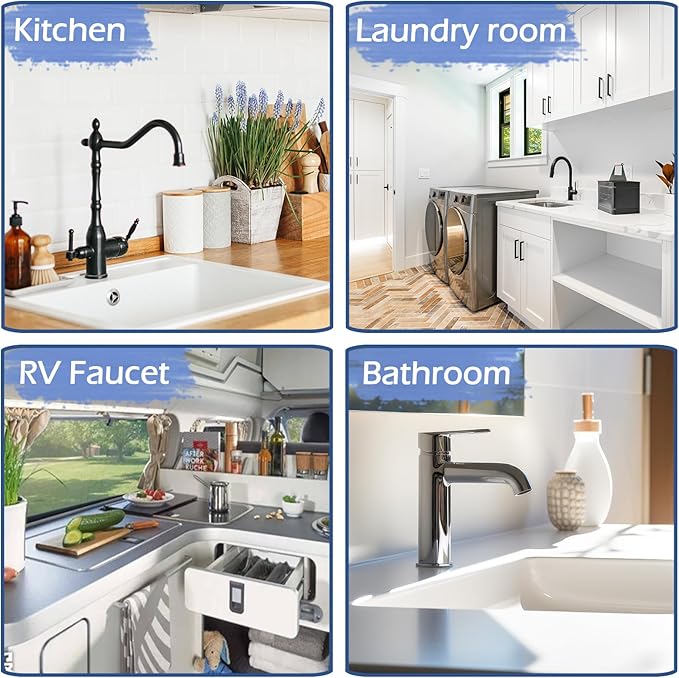 Kitchen Sink Splash Guard, Silicone Faucet Guard & Draining Mat, Bathroom and