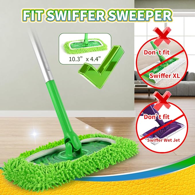 Reusable 100% Coral Fleece Mop Pads Compatible
