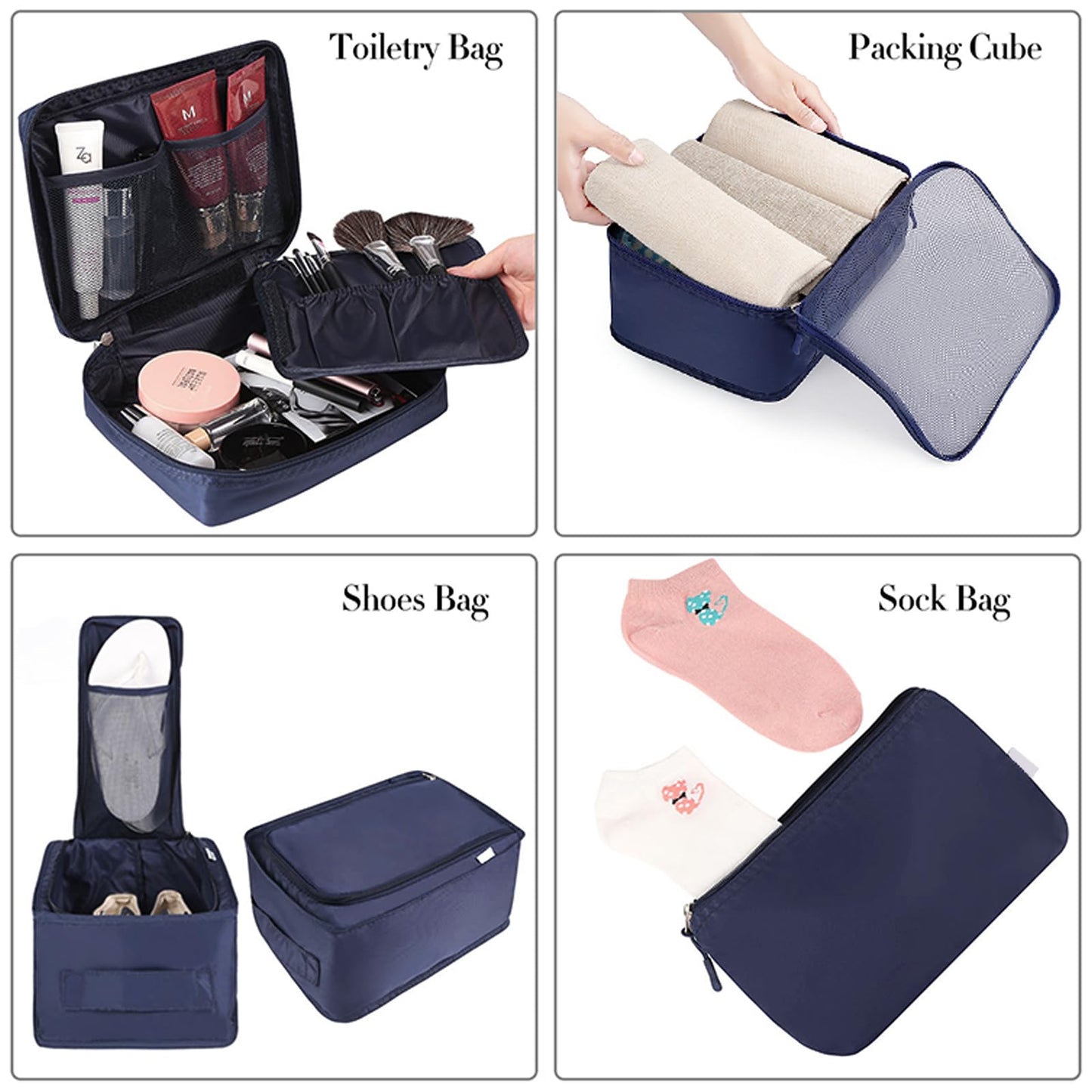 BAGAIL Packing Cubes for Suitcase 8 Set, Lightweight Luggage Packing Organizers Packing Cubes for Travel Accessories