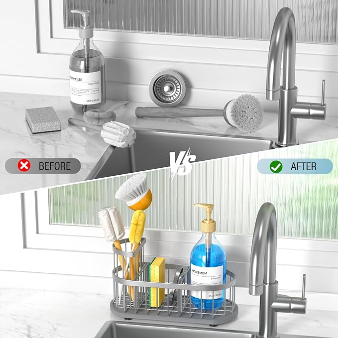 Kitchen Sink Caddy Organizer, Sponge Holder