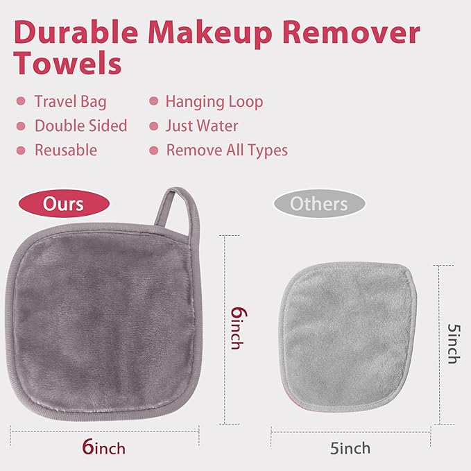 Makeup Remover Cloth, Makeup Remover Pads Microfiber Face Washcloth