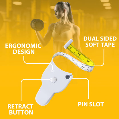 Perfect Body Tape Measure - 80 Inch Automatic Telescopic Tape Measure - Retractable Measuring Tape for Body: Waist, Hip, Bust, Arms, and More (Green - 80 inch)