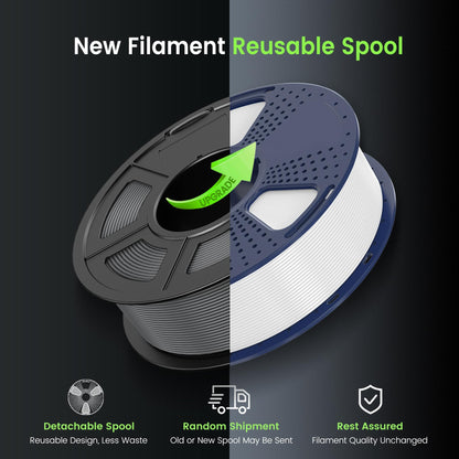 SUNLU PLA 3D Printer Filament, Neatly Wound PLA Filament 1.75mm, Dimensional Accuracy +/- 0.02mm, 1KG Spool 2.2lbs. (Black)