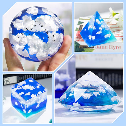 LET'S RESIN Epoxy Resin Kits and Molds Complete Set, 16oz Resin Art Kit with Silicone Molds, Pigment, Dried Flowers, Crafts for Adults, Beginners, Art Supplies for DIY Lovers, DIY Gift for Women