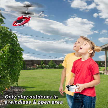 VATOS RC Helicopter for Boys, 2.4G Remote Control Helicopter with LED Light for Kids 12+ Years Old, Fixed Height, One-Key Take-Off, Indoor RC Planes Ideal Festival Gifts for Boys Adults