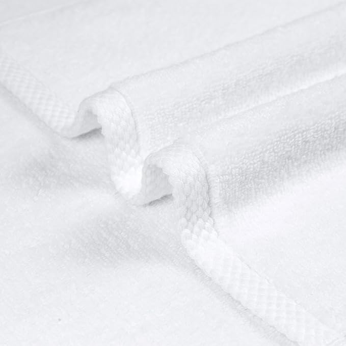 Amazon Basics 8-Pack Soft, Highly Absorbent, Quick-Dry Hand Towels, 100% Cotton