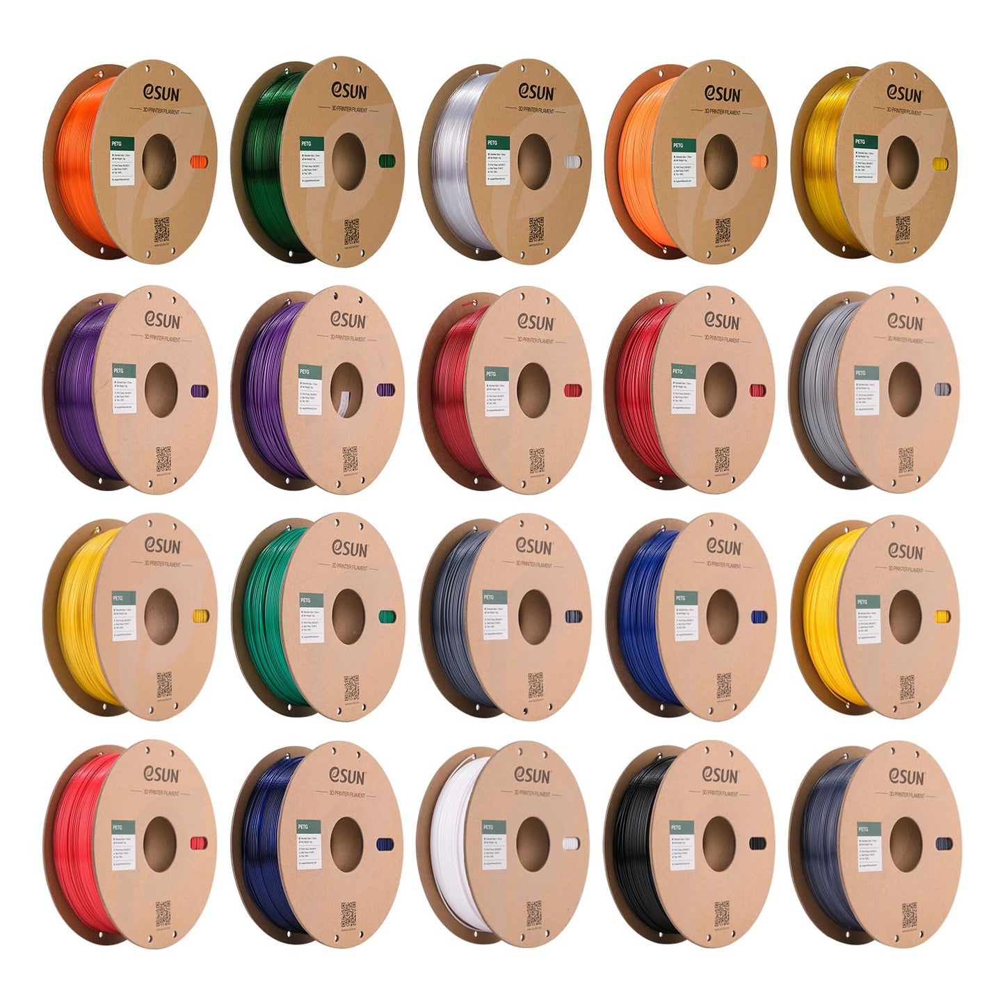 eSUN PETG Filament 1.75mm, 3D Printer Filament PETG, Dimensional Accuracy +/- 0.05mm, 1KG Spool (2.2 LBS) 3D Printing Filament for 3D Printers, Solid Black