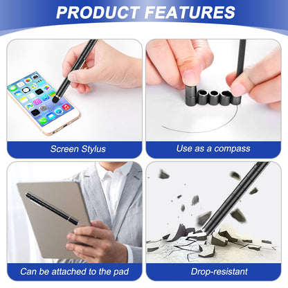 Fun Men Gifts Fidget Gel Pens - Unique Birthday Gift for Mens, Novelty Christmas Stocking Fillers Easter Anniversary Valentines Day Present Ideas Small Gadgets, Cool Secret Santa Gift for Him