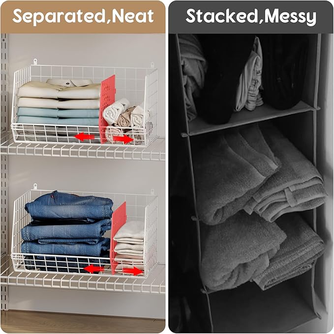 5 Tier Extra Large Closet Hanging Shelves