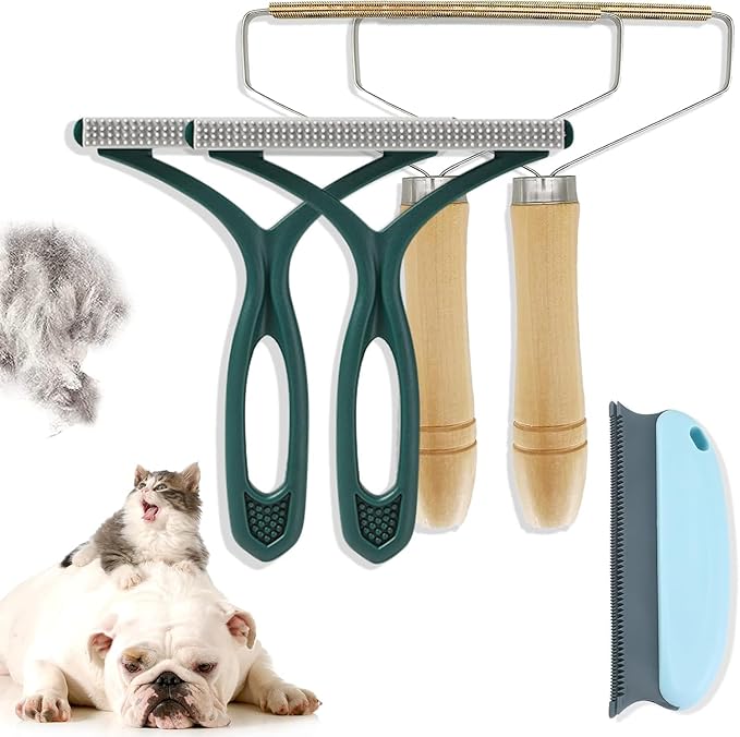 5 Pack Pet Hair Remover, Portable Dog Cat Hair Remover, Lint Remover, Reusable