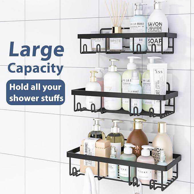 5 Pack Shower Caddy Organizer Rack Shelf