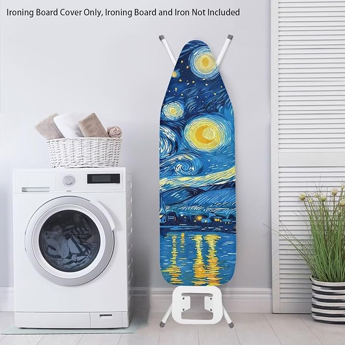 Starry Sky Ironing Board Cover and Pad Stretch Thick Padding Heavy Duty Iron