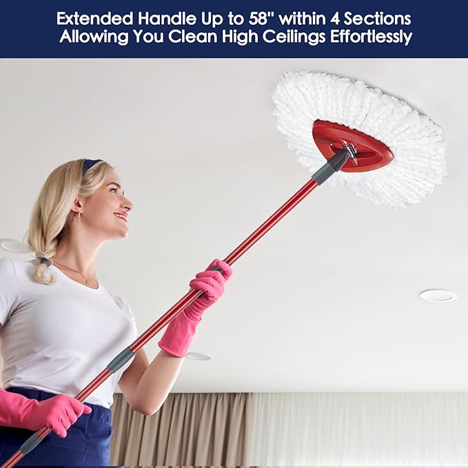 Spin Mop Handle Replacement Compatible