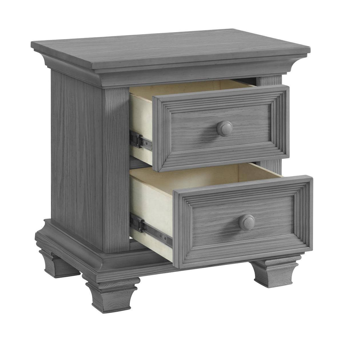 Oxford Baby Weston 2-Drawer Nightstand, Dusk Gray