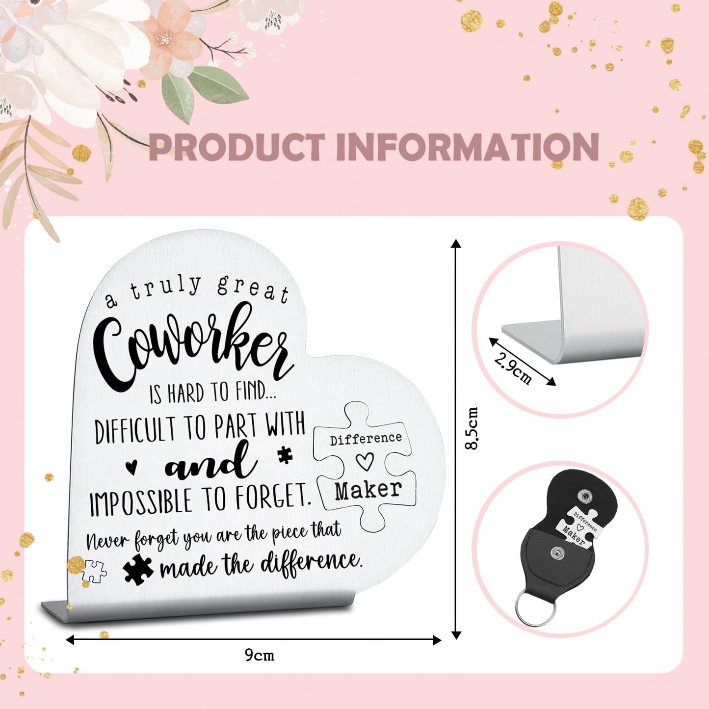 Coworkers Leaving Gifts, Farewell Going Away New Job Gifts Thank You Appreciation Gifts For Women, Coworker, Colleague, Decorative Signs Plaques GDW29