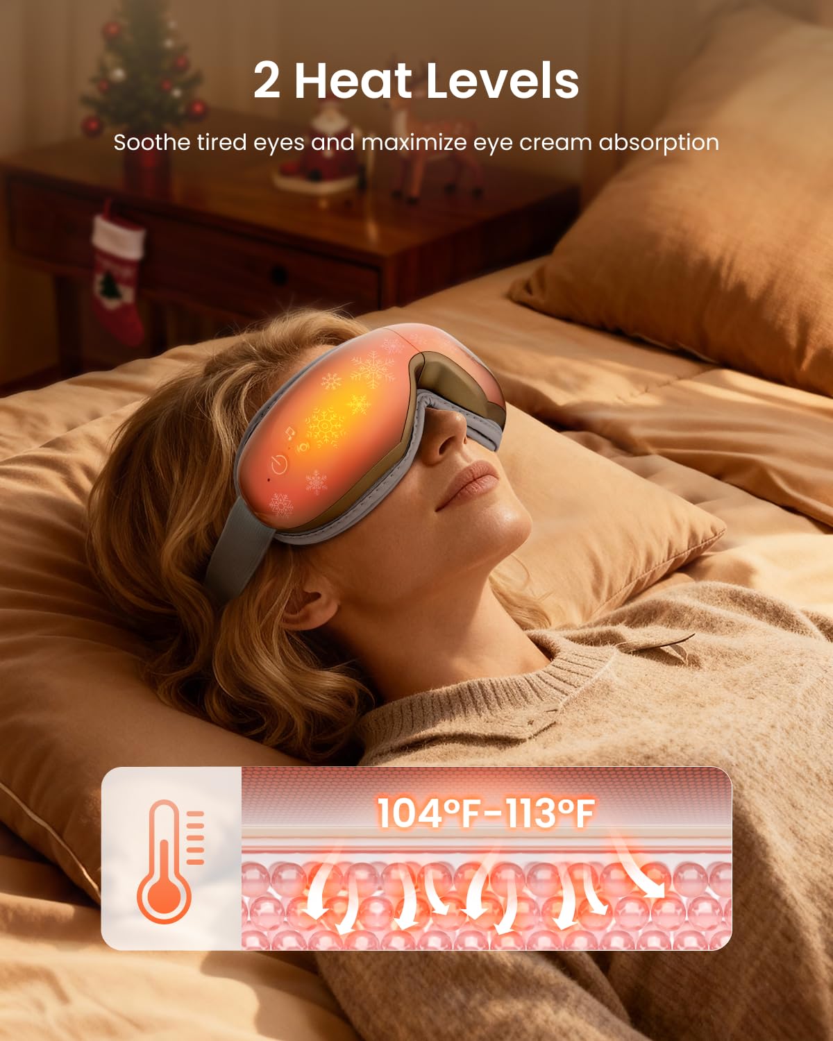 RENPHO Eye Massager with Heat, Valentines Day Gifts for Her Him Birthday Gifts for Women Mom, FSA Eligible HSA Eye Mask for Migraine,Sleep Mask for Dry Eyes Relax, Handheld Massager Eyeris 1