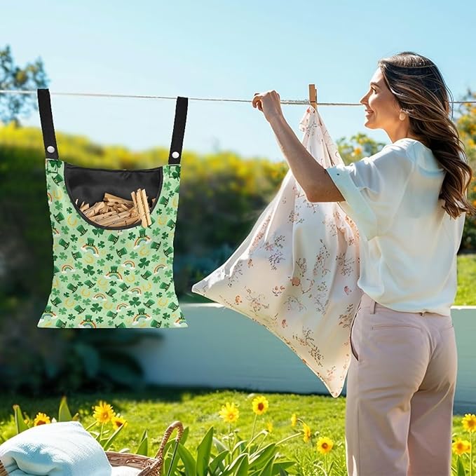 Clothespin Bag, Pin Bag with Hanging Rope