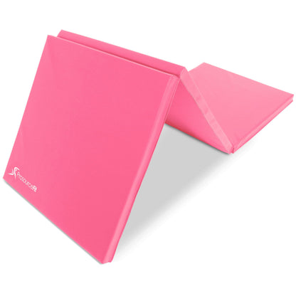 ProsourceFit Tri-Fold Folding Thick Exercise Mat 6’x2’ with Carrying Handles for MMA, Gymnastics Core Workouts