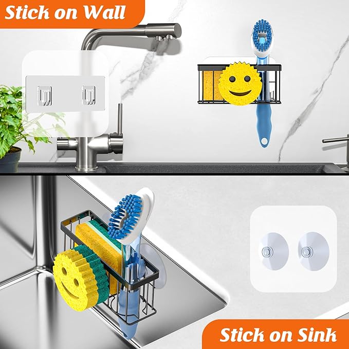Sponge Holder Smiley Face, Sink Caddy