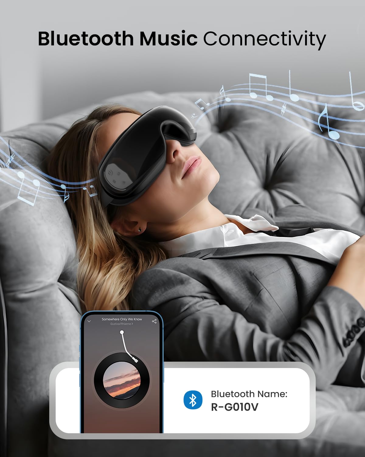 RENPHO Eye Massager with Heat and Cooling for Migraines, Eyeris 3 Voice Control Eye Mask FSA HSA Eligible, Eye Care Device with DIY Massage Setting, Birthday Gifts for Women/Men, Reduce Dry Eyes