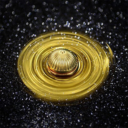 Golden Fidget Hand Spinner for Kids & Adults - Cool Magic Orb Stress Ball Finger Toys for Boys Girls- Holiday Stocking Stuffer for Stress Relief, Focus, ADHD, Desk Toys Decoration Prize Gift