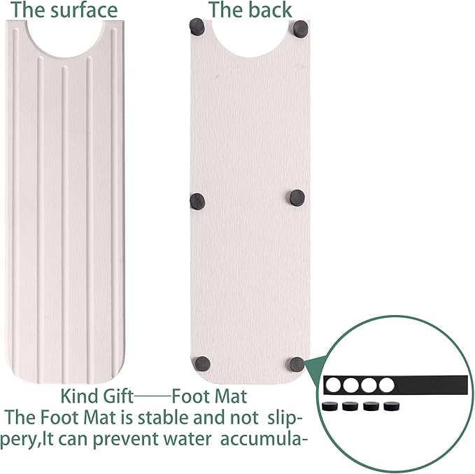 23.6inch x 4inch Kitchen Sink Faucet Mat, Water Absorbing Stone Faucet Splash